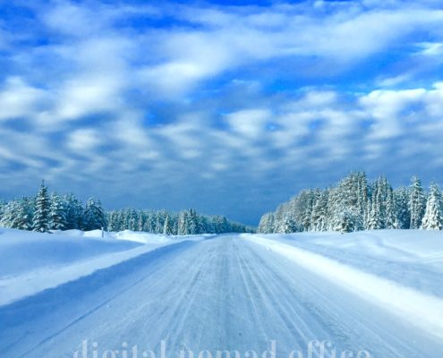 Swedish road winter time