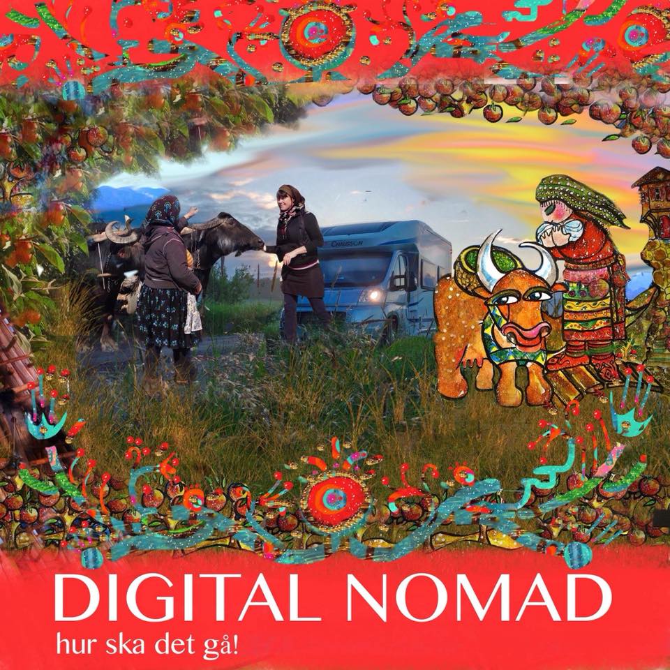 Digital Nomad - Vad hände sen, illustration malin Skinnar