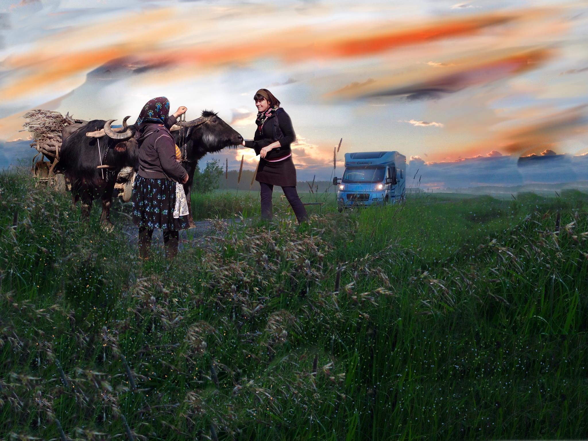 Storyteller Malin Skinnar in Maramures, Romania