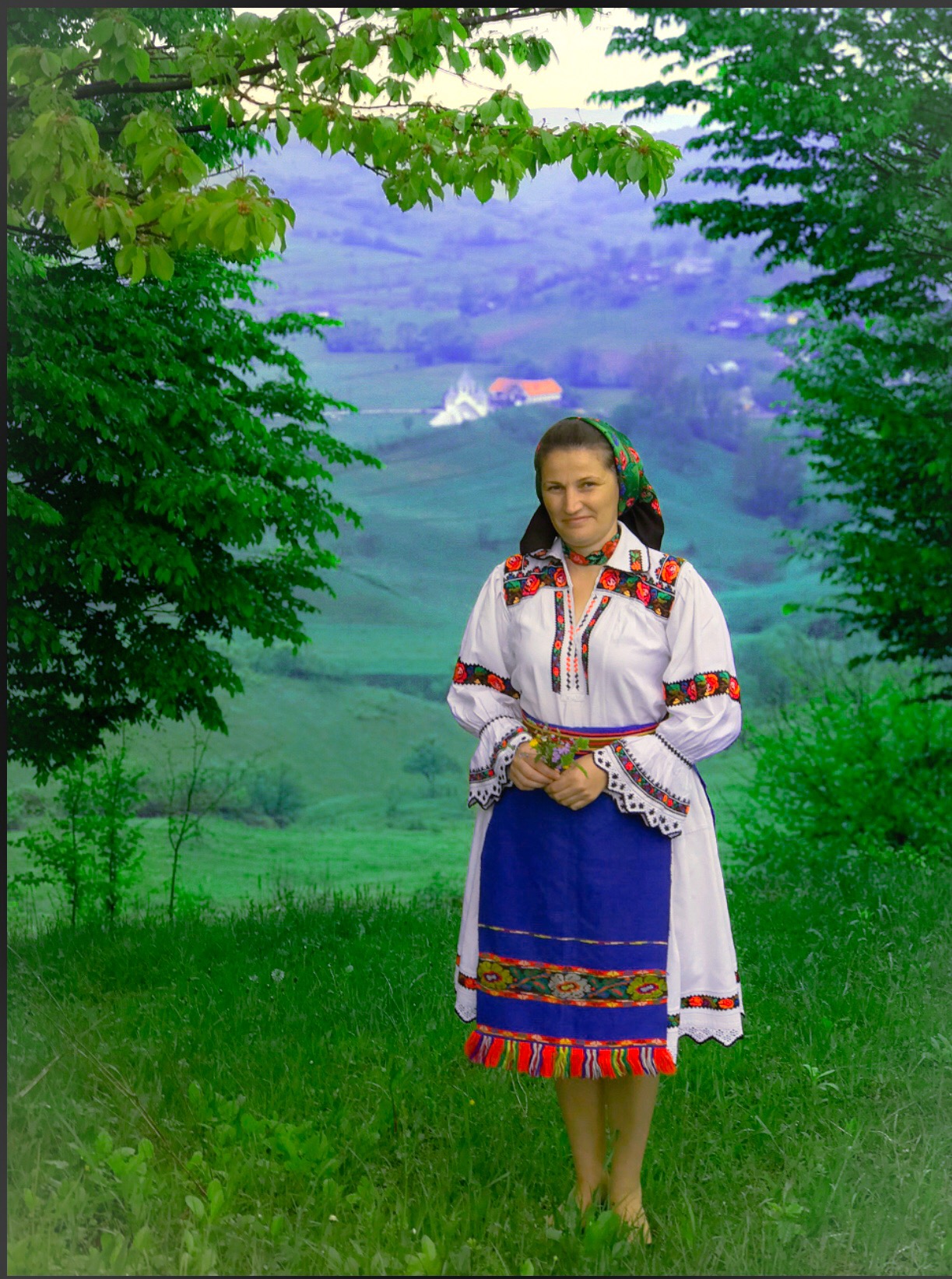 Dräkt från karpaterna i norra Rumänien